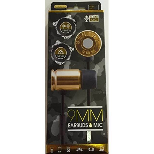 SENTRY HM9MG BULLET EAR BUDS WITH MIC - GOLD
