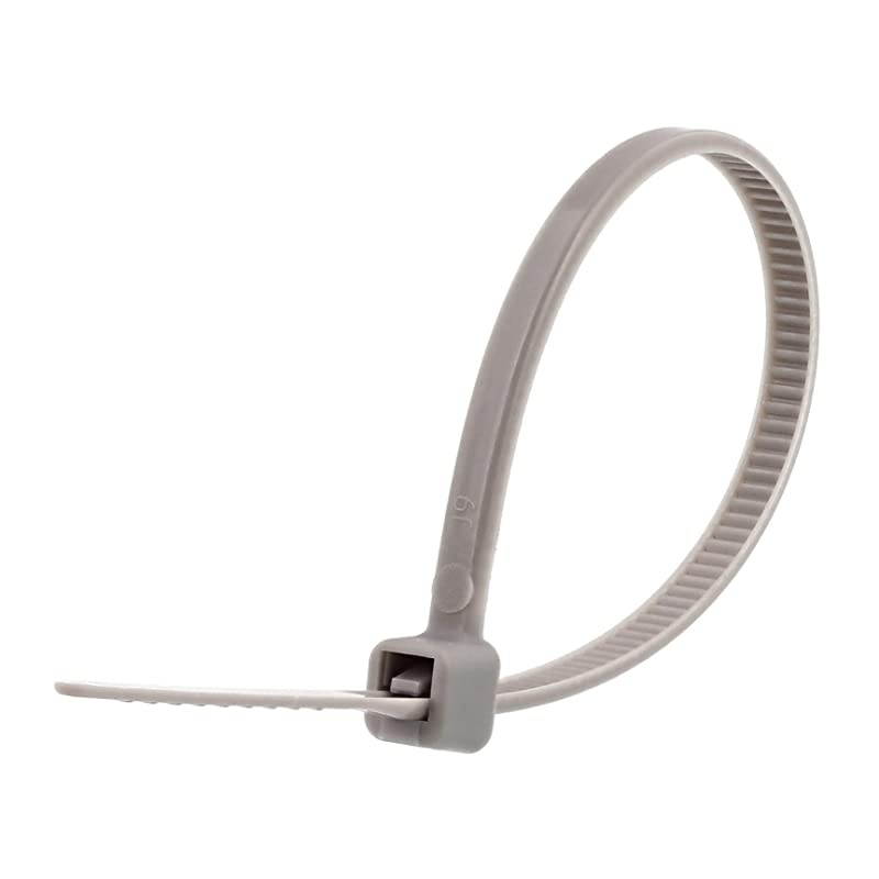 Inch, 18lb Miniature Nylon Zip Tie - Assorted 500 pack (Grey)