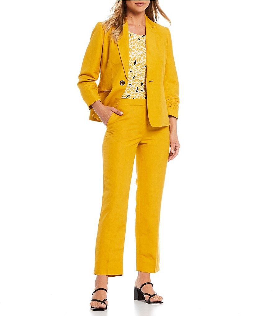 Kasper Linen Blend One Button Jacket