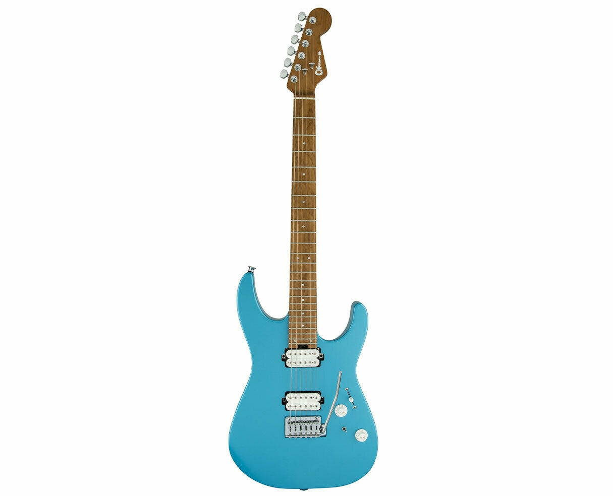 Charvel Pro-Mod DK24 HH 2PT CM Caramelized Maple - Matte Blue Frost