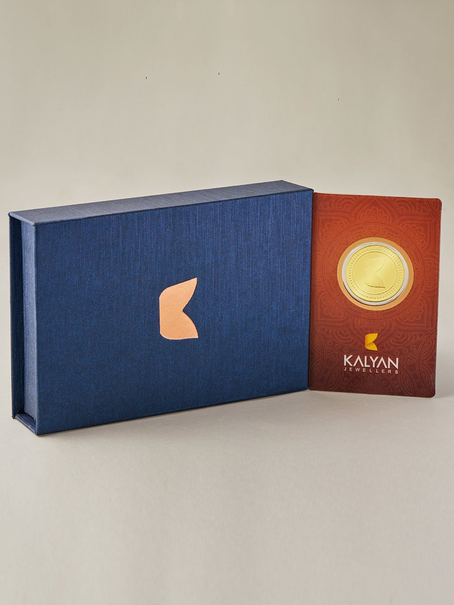 Kalyan Jewellers Rose 22k (916) 8gm BIS Hallmarked Gold Coin