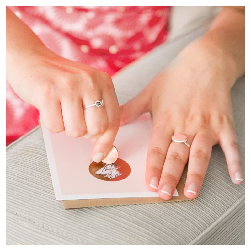 6ct " Your Writing Here" Balloon Scratch-off Greeting Cards