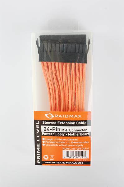 RAIDMAX ATX 24Pin to 20+4Pin PSU Power Supply Extension Cable-Black