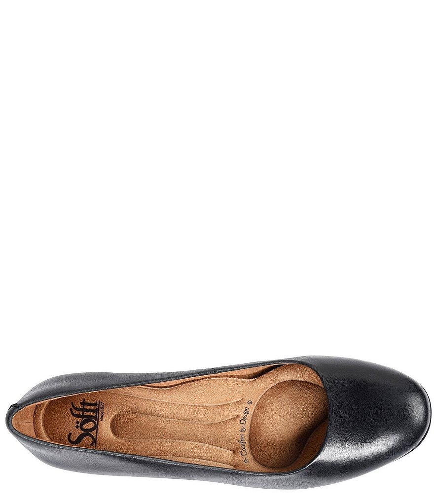 Sofft Lindon Leather Block Heel Pumps