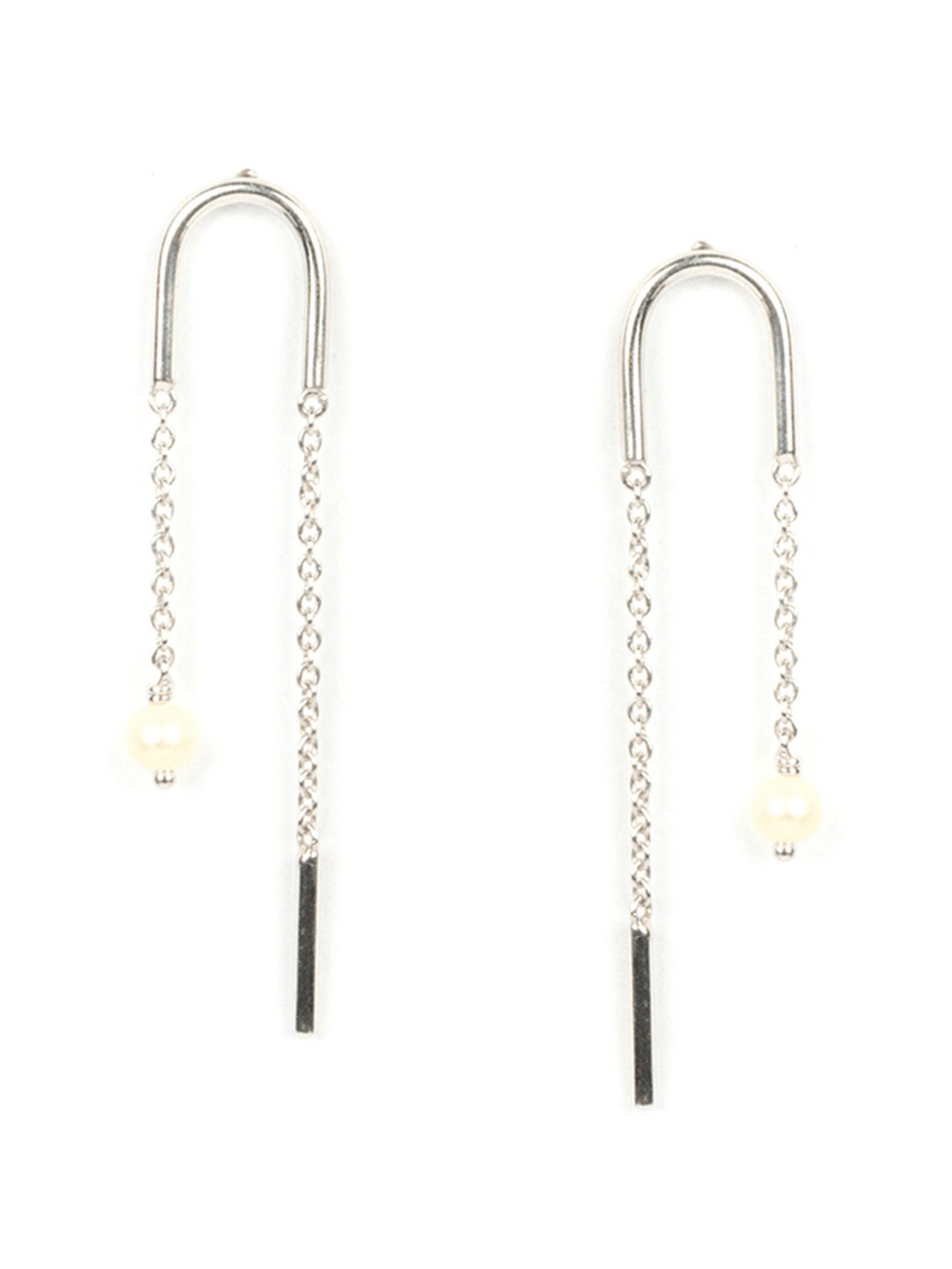 Shaya 92.5 Sterling Silver Slick Mode Earrings for Women