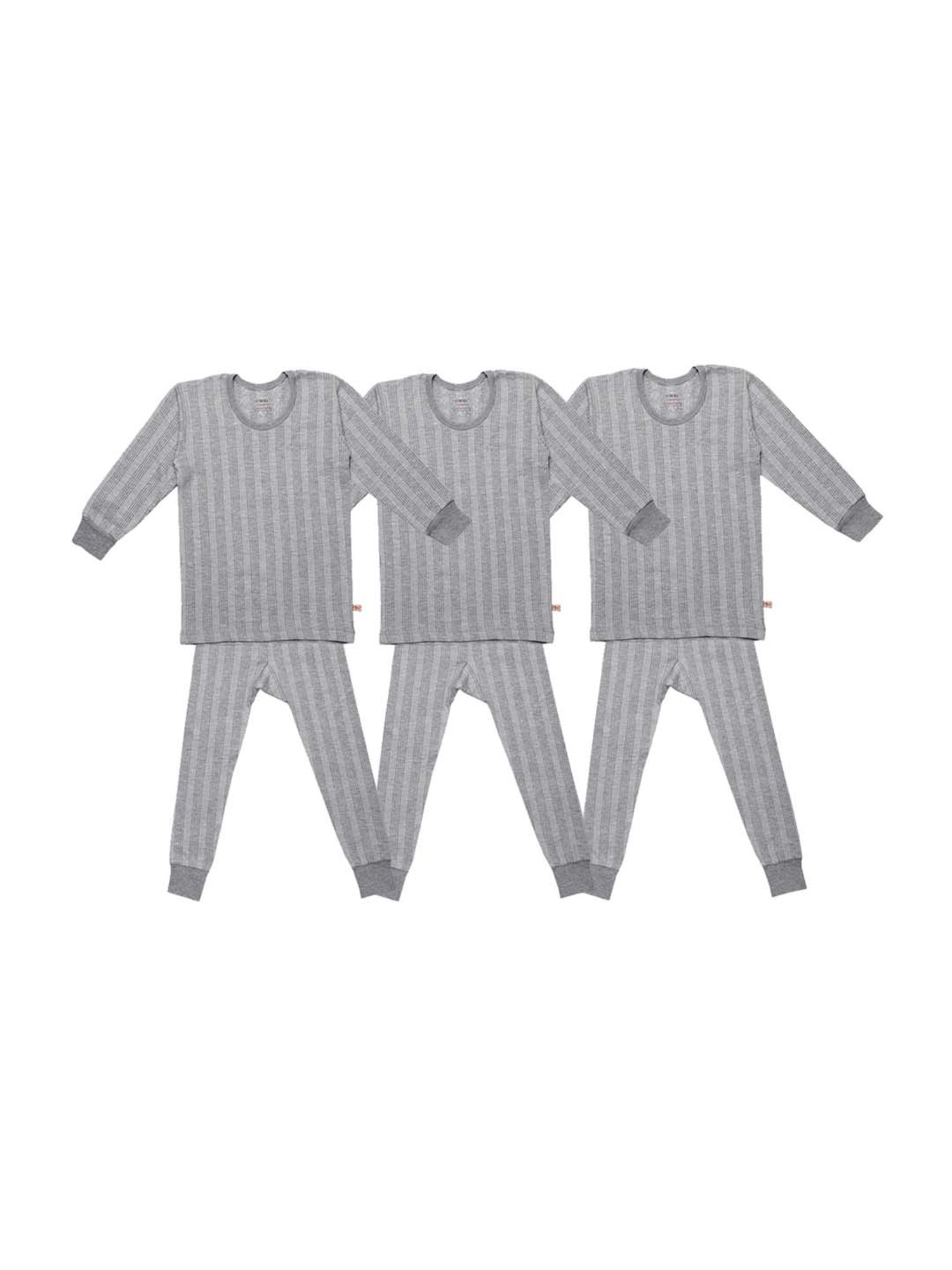 Vimal Jonney Kids Multicolor Regular Fit Thermal Set - Pack of 3