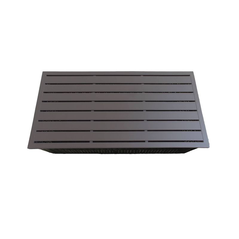 3pc Outdoor Wicker Conversation Set with Sofa Chairs & Table - Crestlive Products