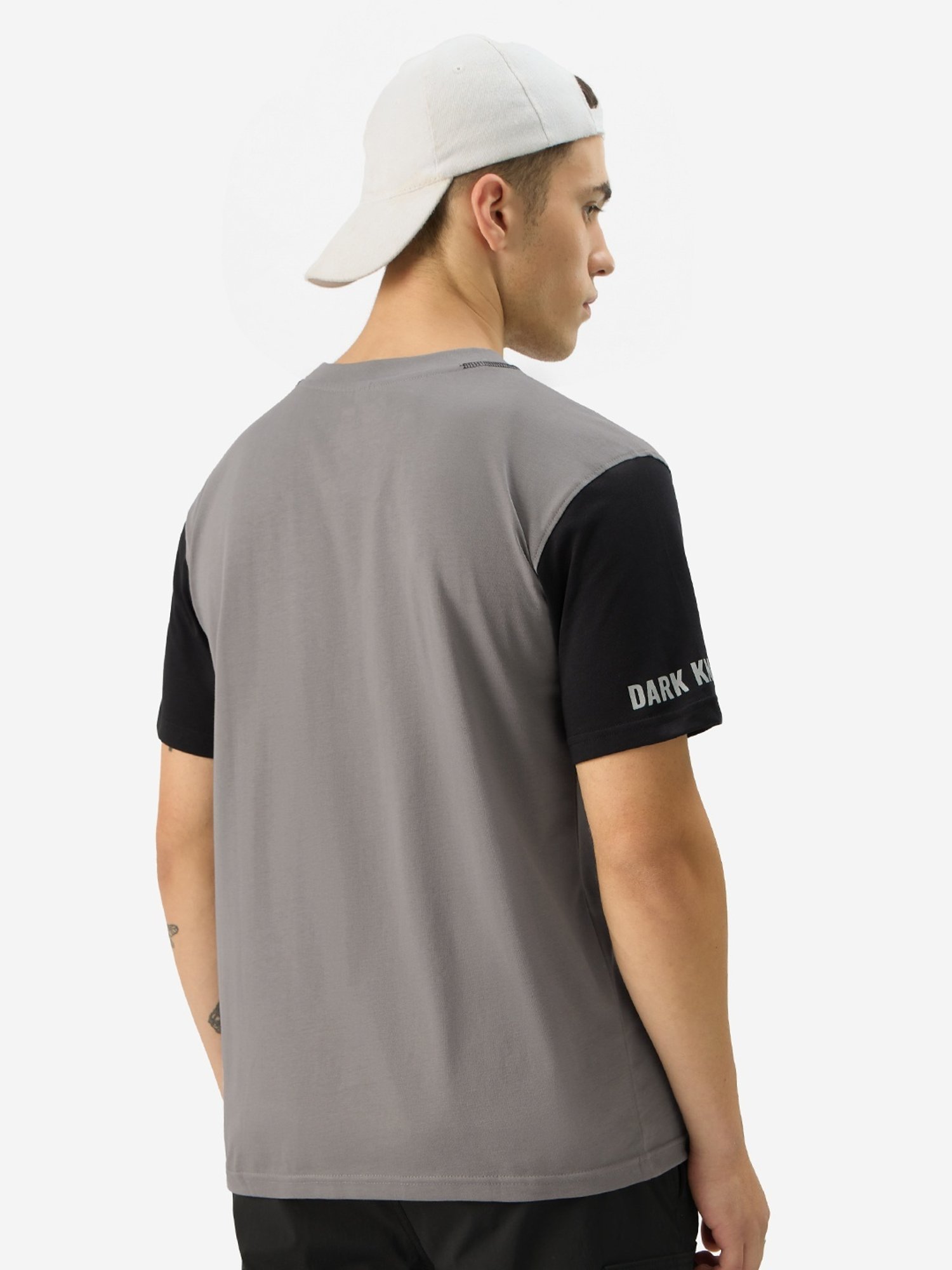 The Souled Store Grey Regular Fit Printed T-Shirt