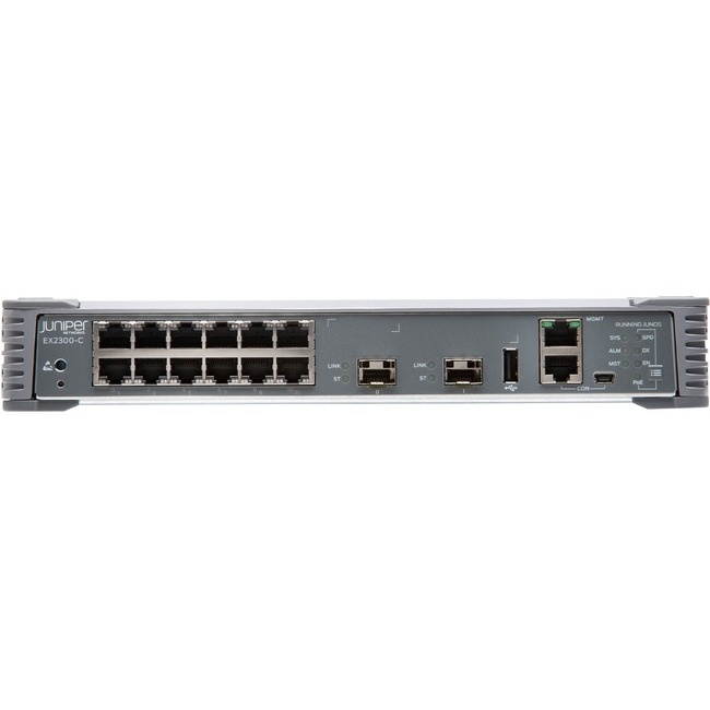 Juniper Networks - EX2300-C-12P - Juniper EX2300-C Compact Ethernet Switch - 12 Ports - Manageable - 3 Layer Supported -