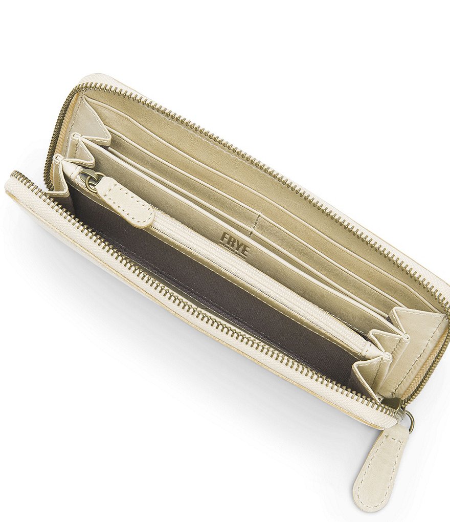 Frye Melissa Leather Zip Wallet