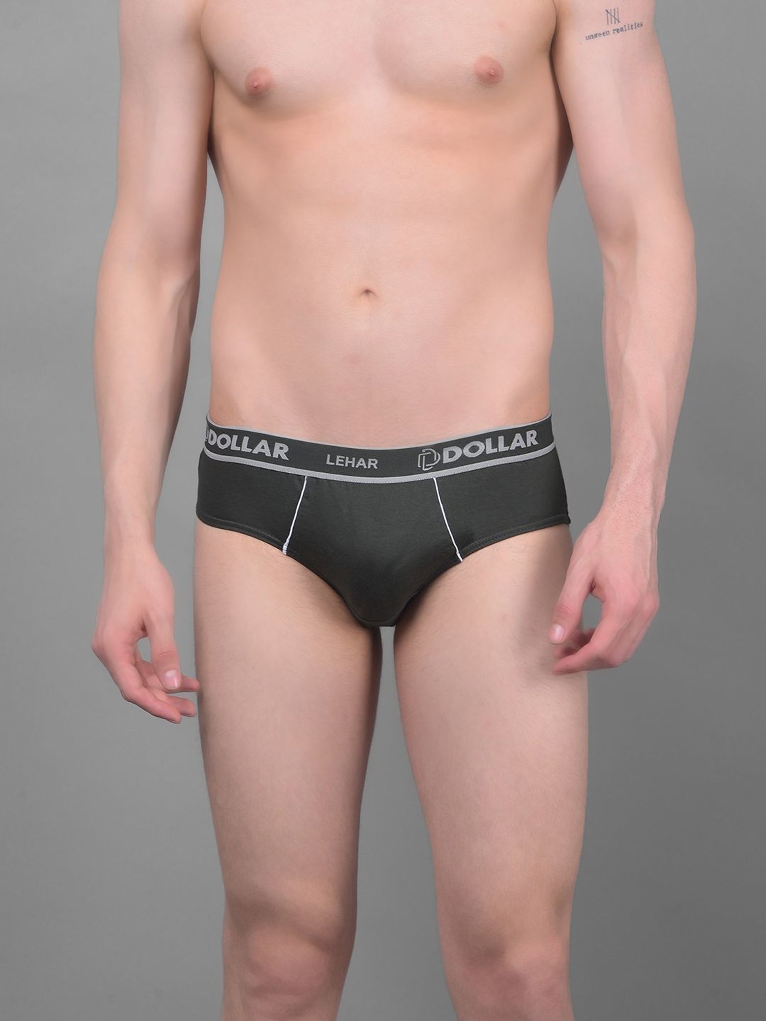 Dollar Lehar Assorted Cotton Regular Fit Briefs - Pack Of 7