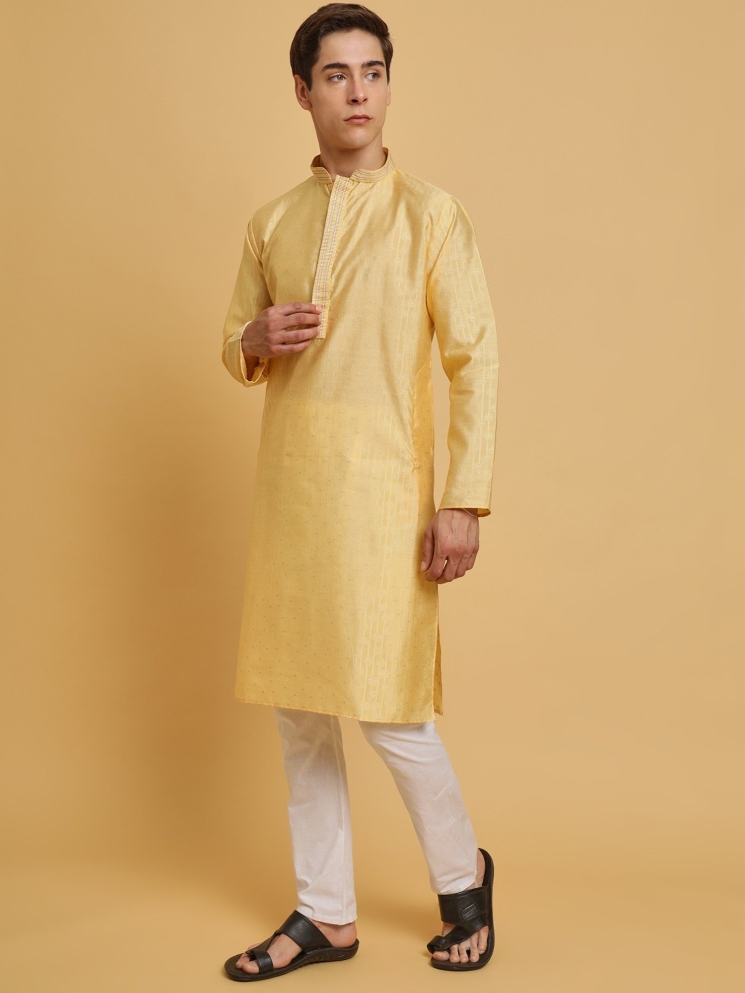 SWAGG INDIA Yellow Regular Fit Kurta