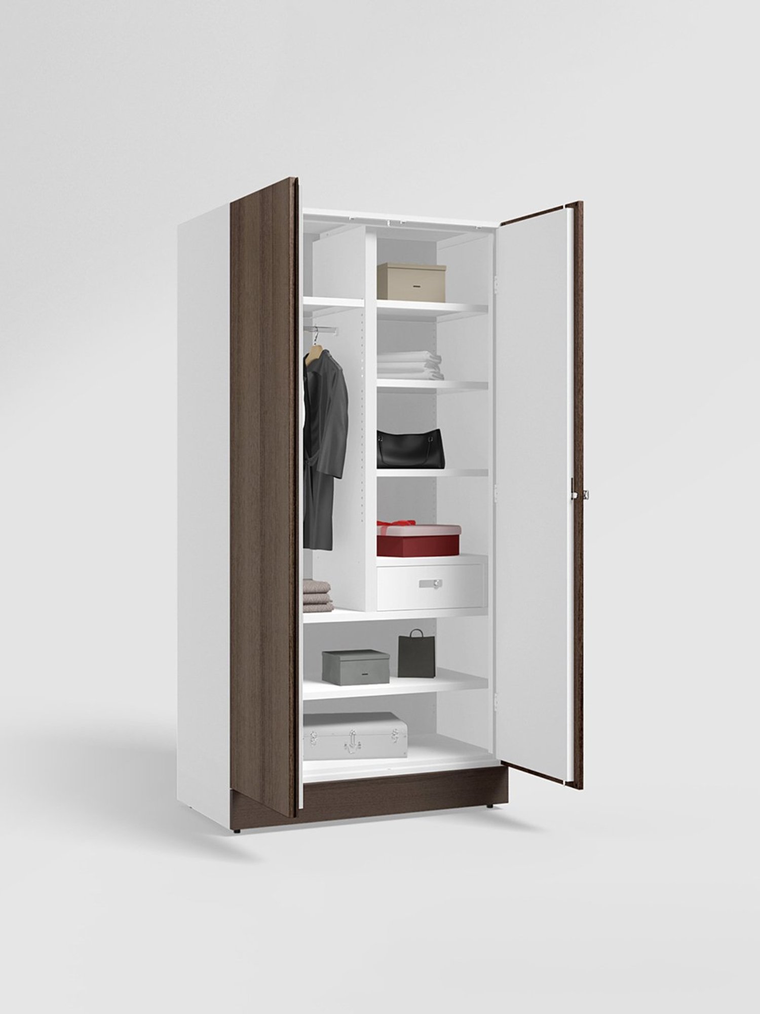 Home Basics 5 Dual Hook Chrome Plated Steel Over the Door Hanging Rack