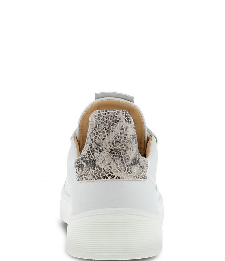 ECCO Street Tray Leather And Suede Sneakers