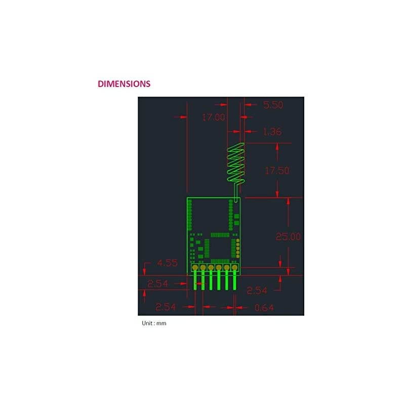 RYLR896 Lora Module SX1276 UART 868MHz 915MHz Antenna at Command FCC NCC