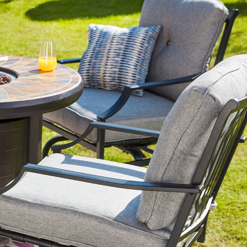 5pc Deep Seat Patio Fire Conversation Set - Patio Festival