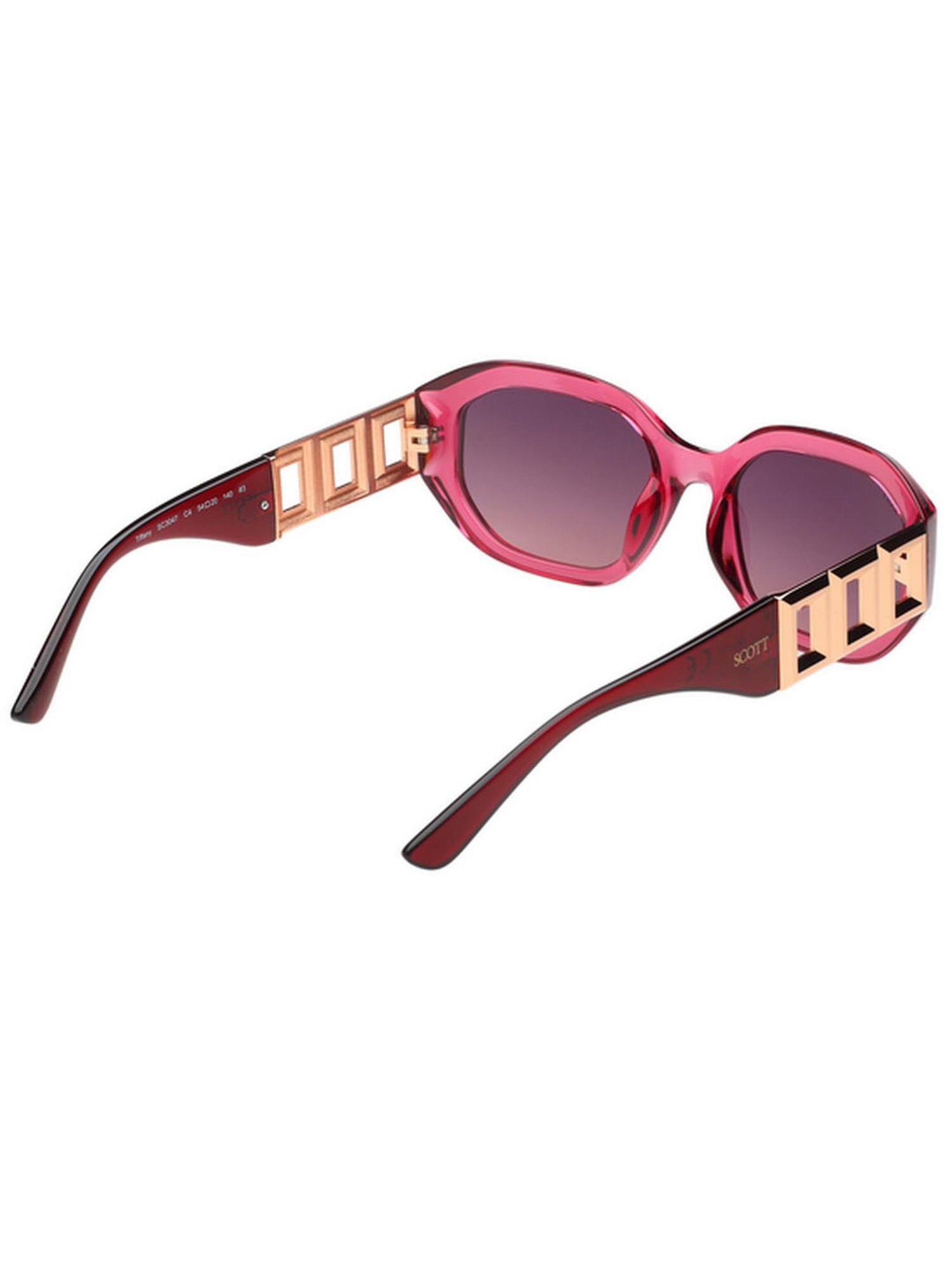 SCOTT Pink Rectangular UV Protection Sunglasses for Women