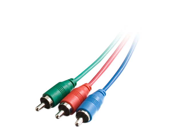C2G 40121 25 ft. Component Video Cable With Low Profile Connectors M/M - In-Wall CMG-Rated