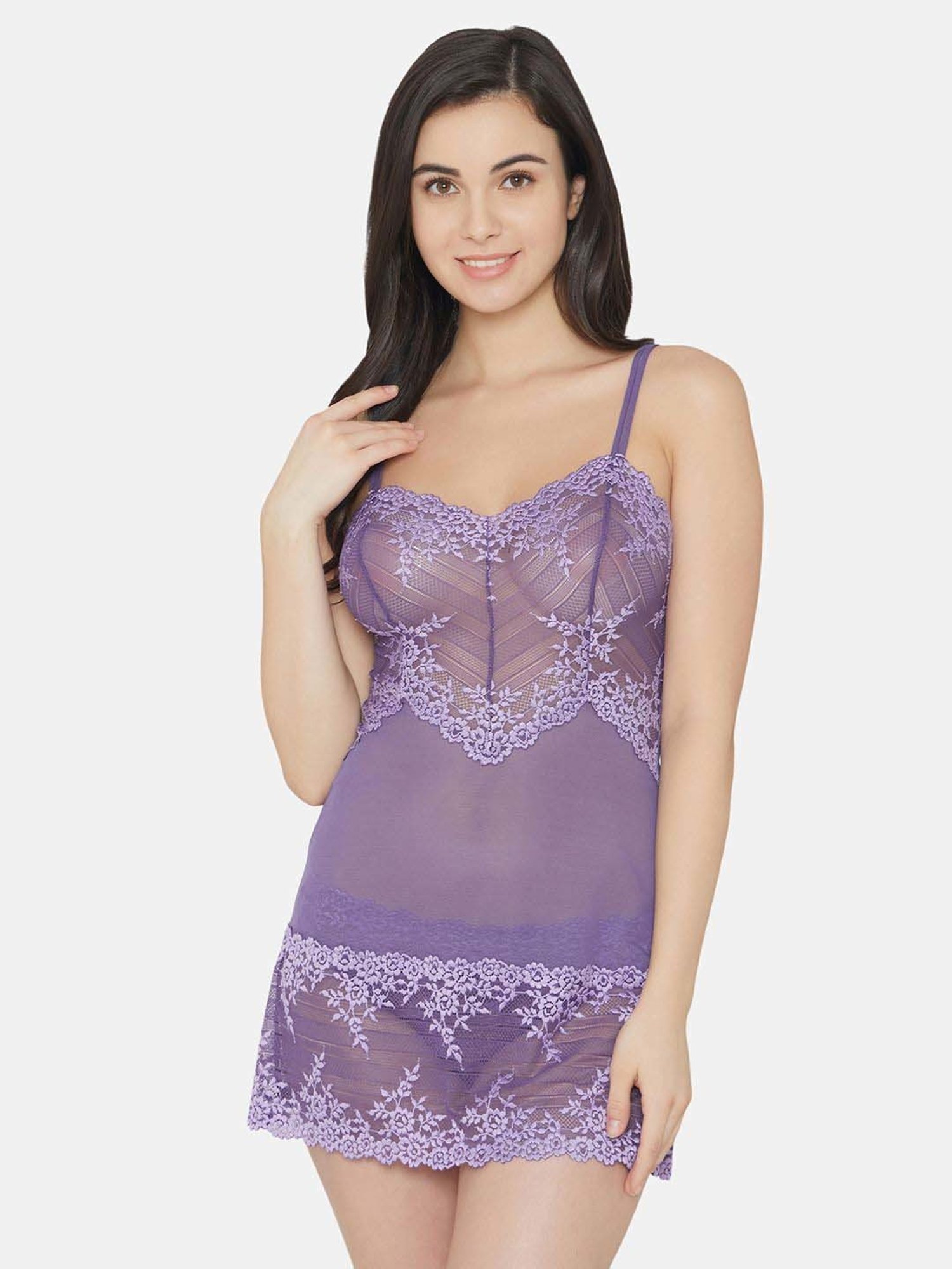 Wacoal Lilac Lace Work Chemise