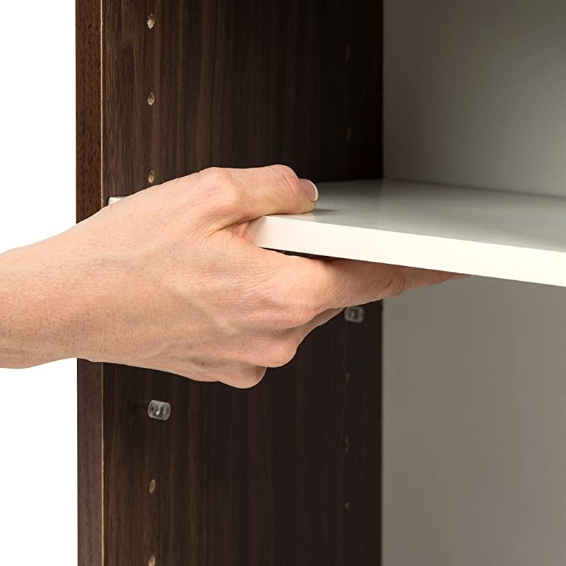 USA UB-6035 Space Saving Unit with Adjustable Shelf, 14"W x 24"H, Walnut Brown