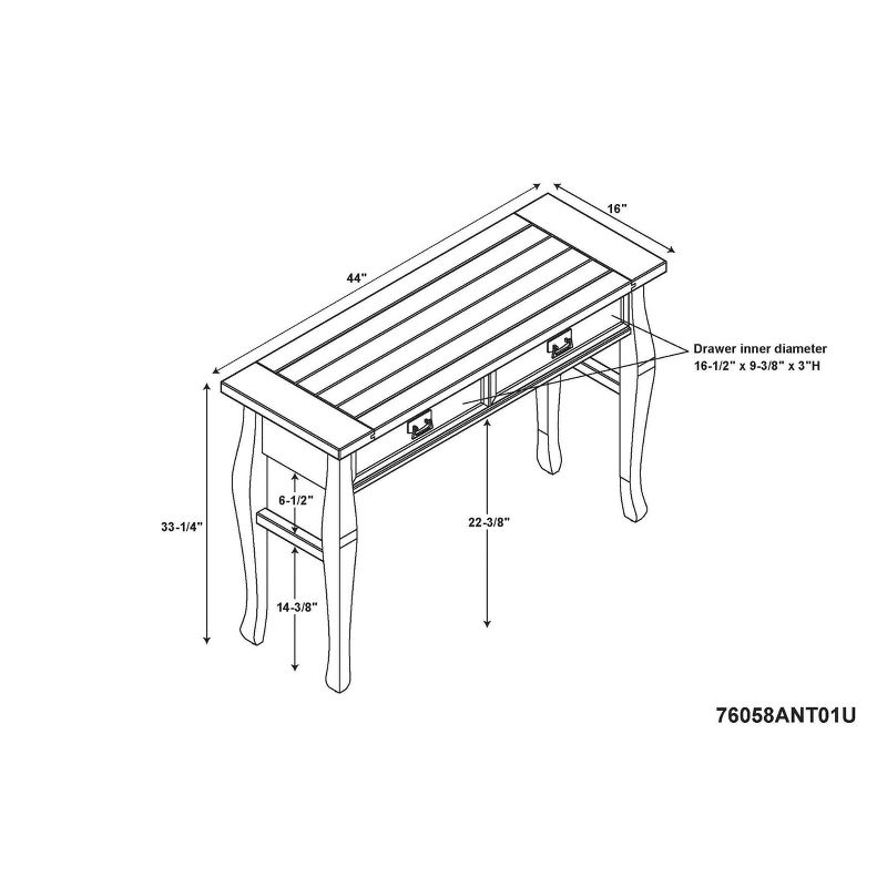 Demilune Hall Stand - Chocolate Cherry - Leick Home