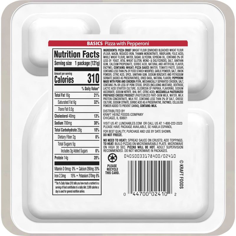 Oscar Mayer Lunchables Pepperoni Pizza - 4.3oz