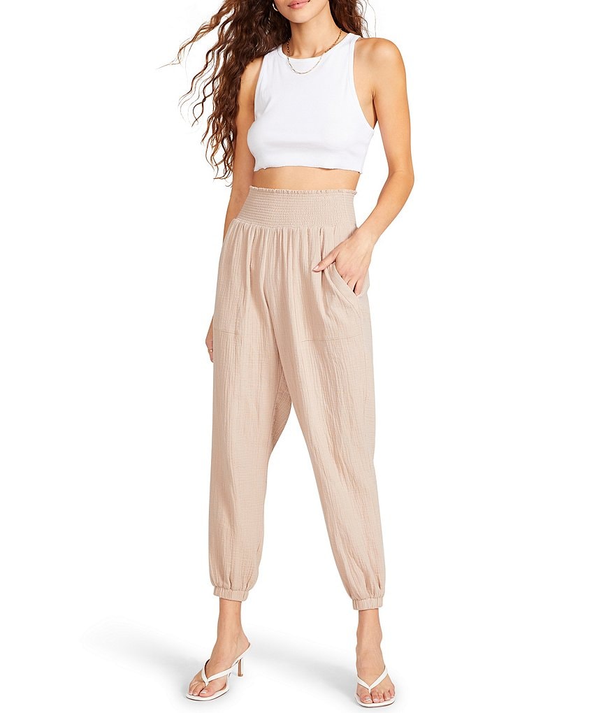 BB Dakota by Steve Madden That Was Then High Rise Pull-On Jogger Pants