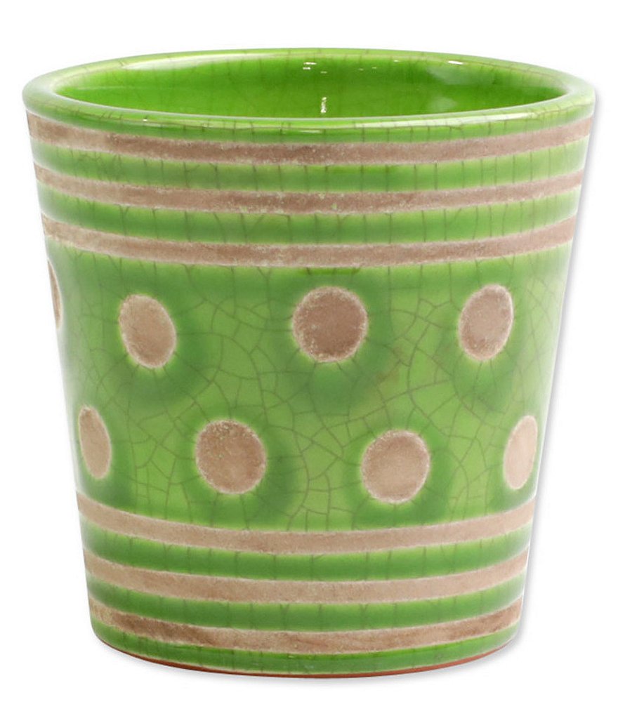 VIETRI Garden Geo Green Extra Small Cachepot