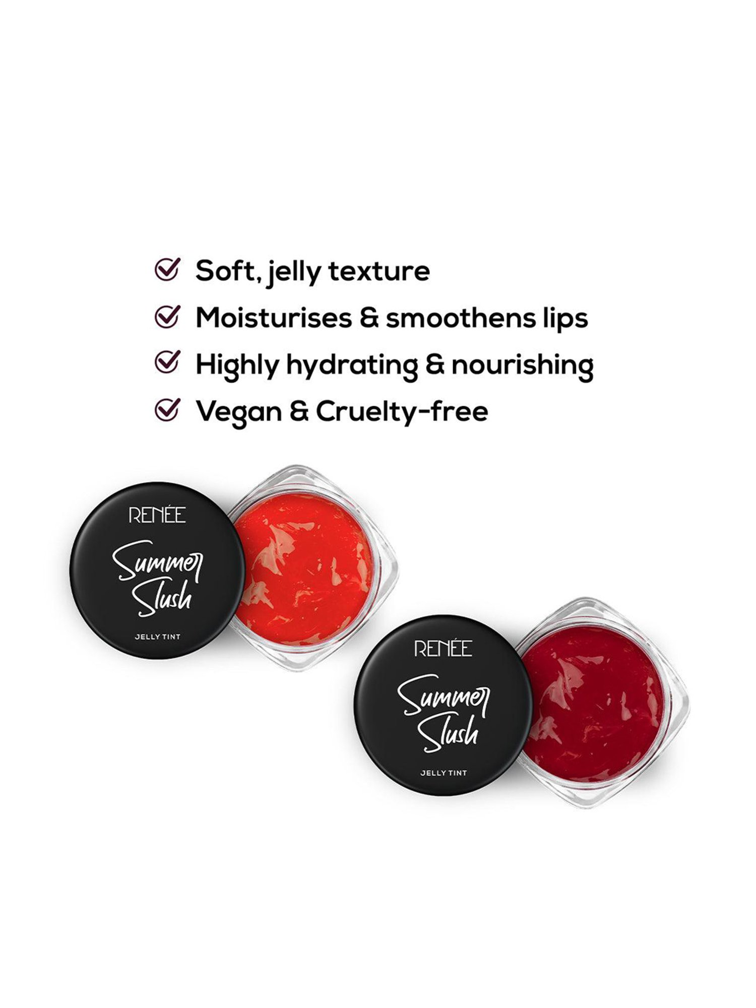 RENEE Summer Slush Jelly Tint Combo - Juicy Strawberry & Naughty Orange