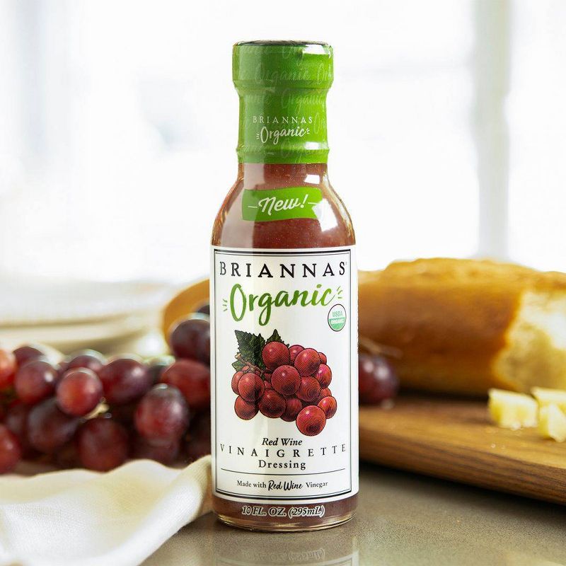 Briannas Organic Red Wine Vinaigrette Dressing - 10fl oz