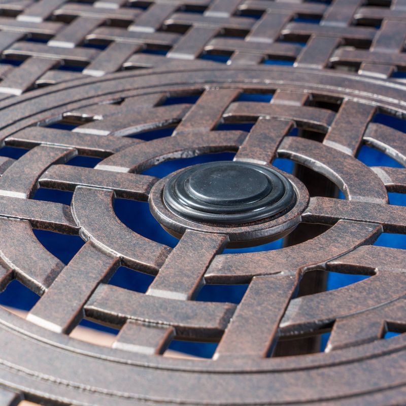 Toranto 3pc All-Weather Wicker Bar Island Set - Brown - Christopher Knight Home