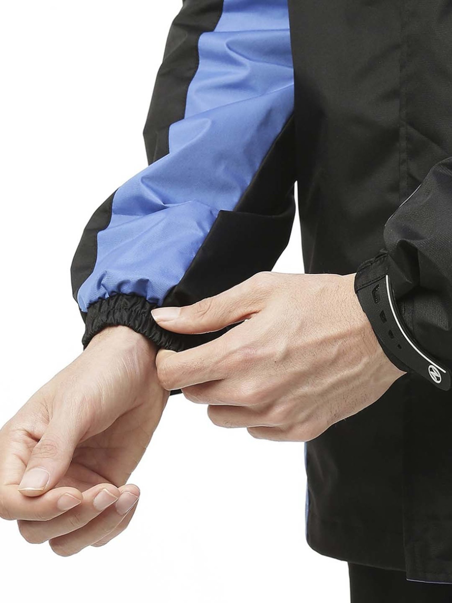 Zeel Black & Blue Raincoat Set