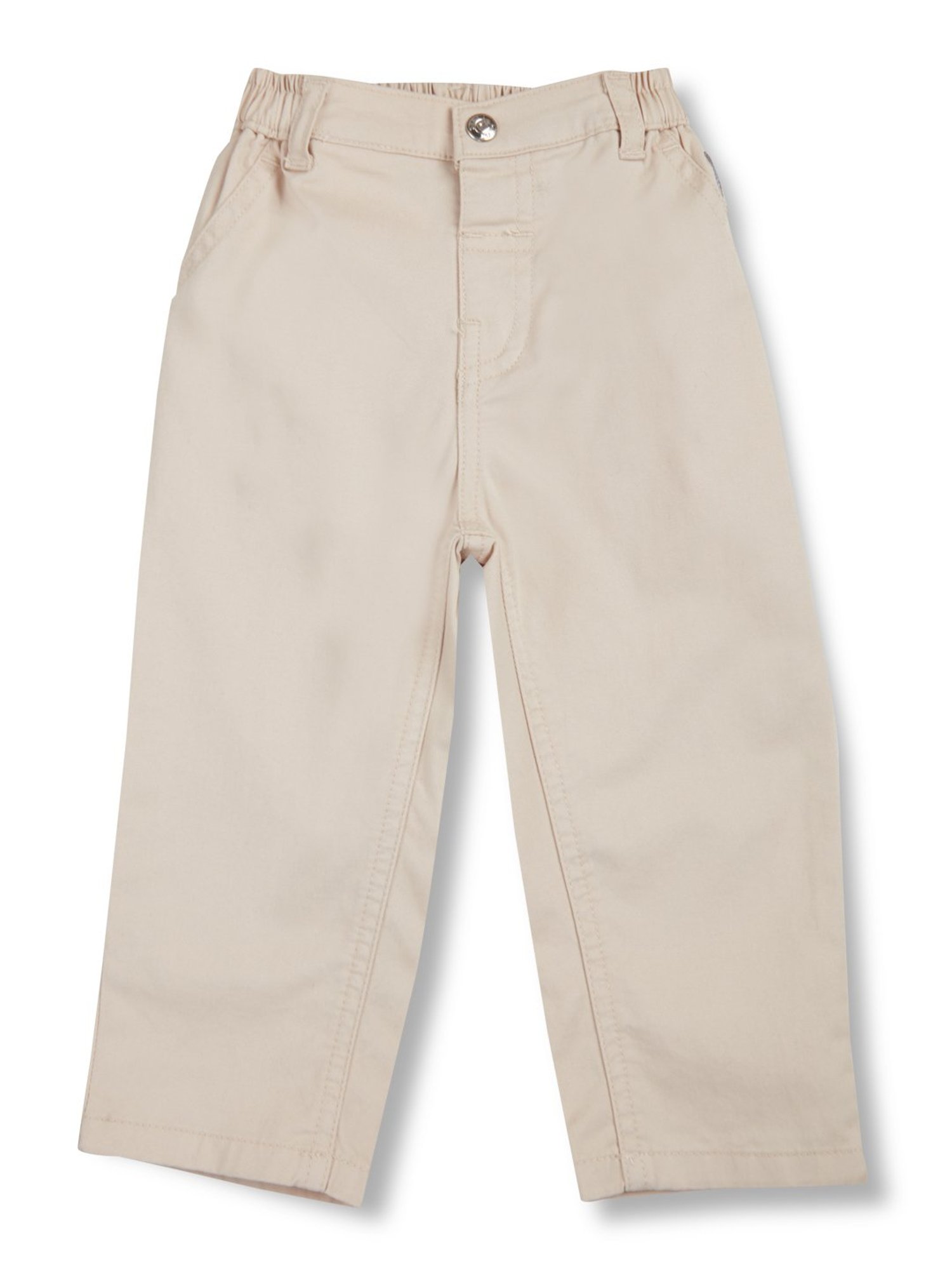 GJ baby Beige Solid Trousers