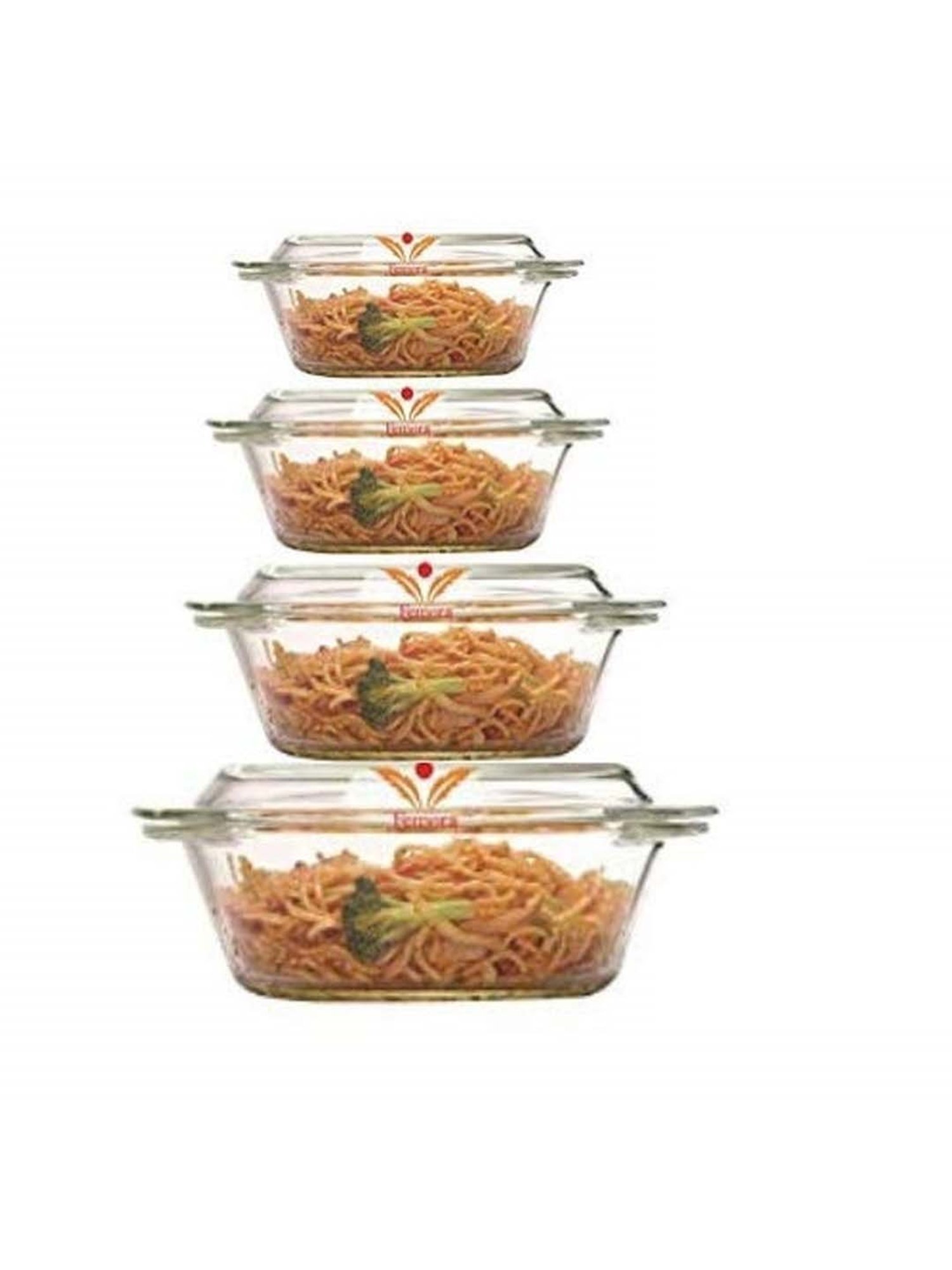 FnS Elantra Silver Stainless Steel Casserole With Lid (0.9 L)