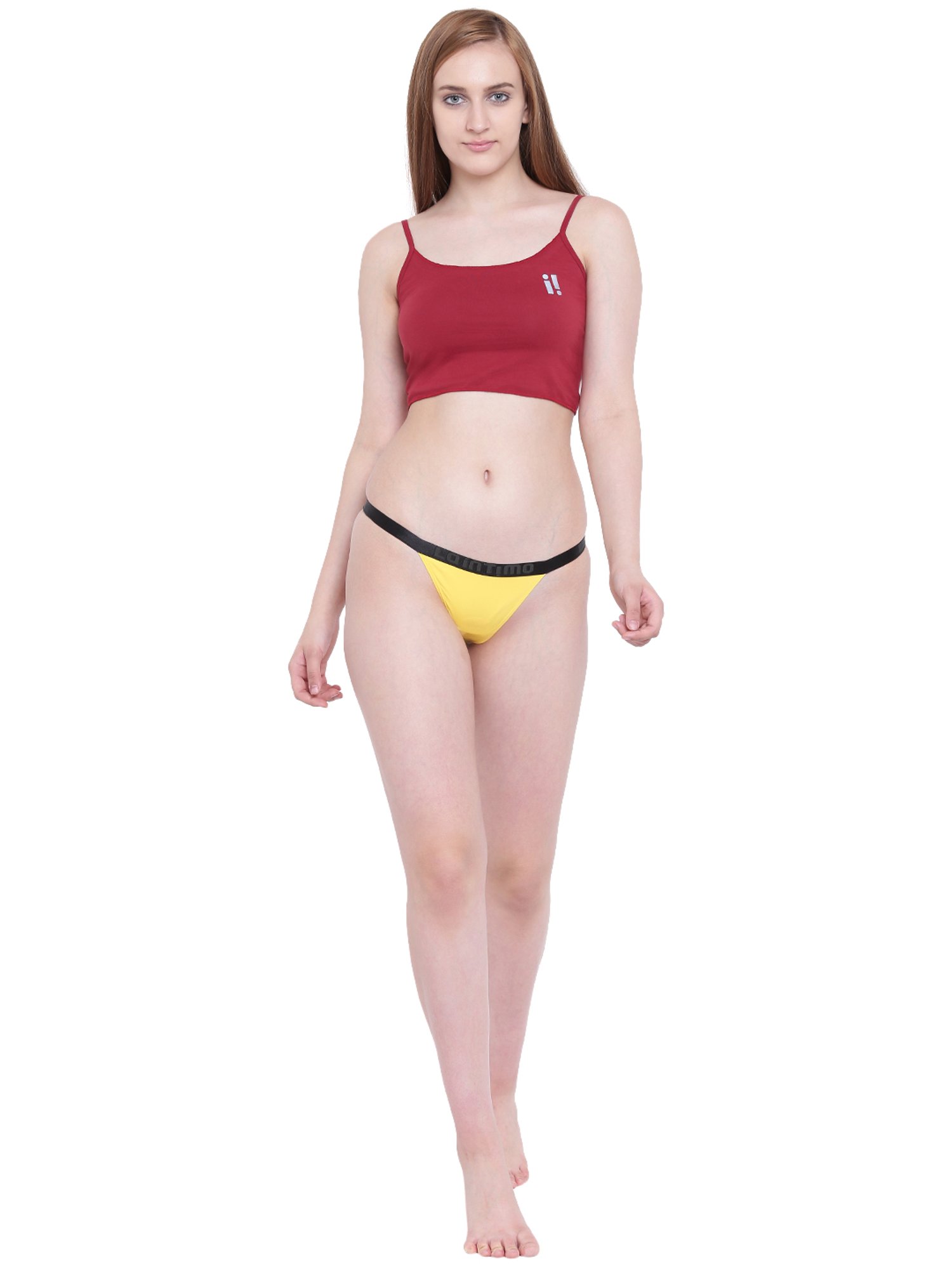 La Intimo Yellow G-String Panty