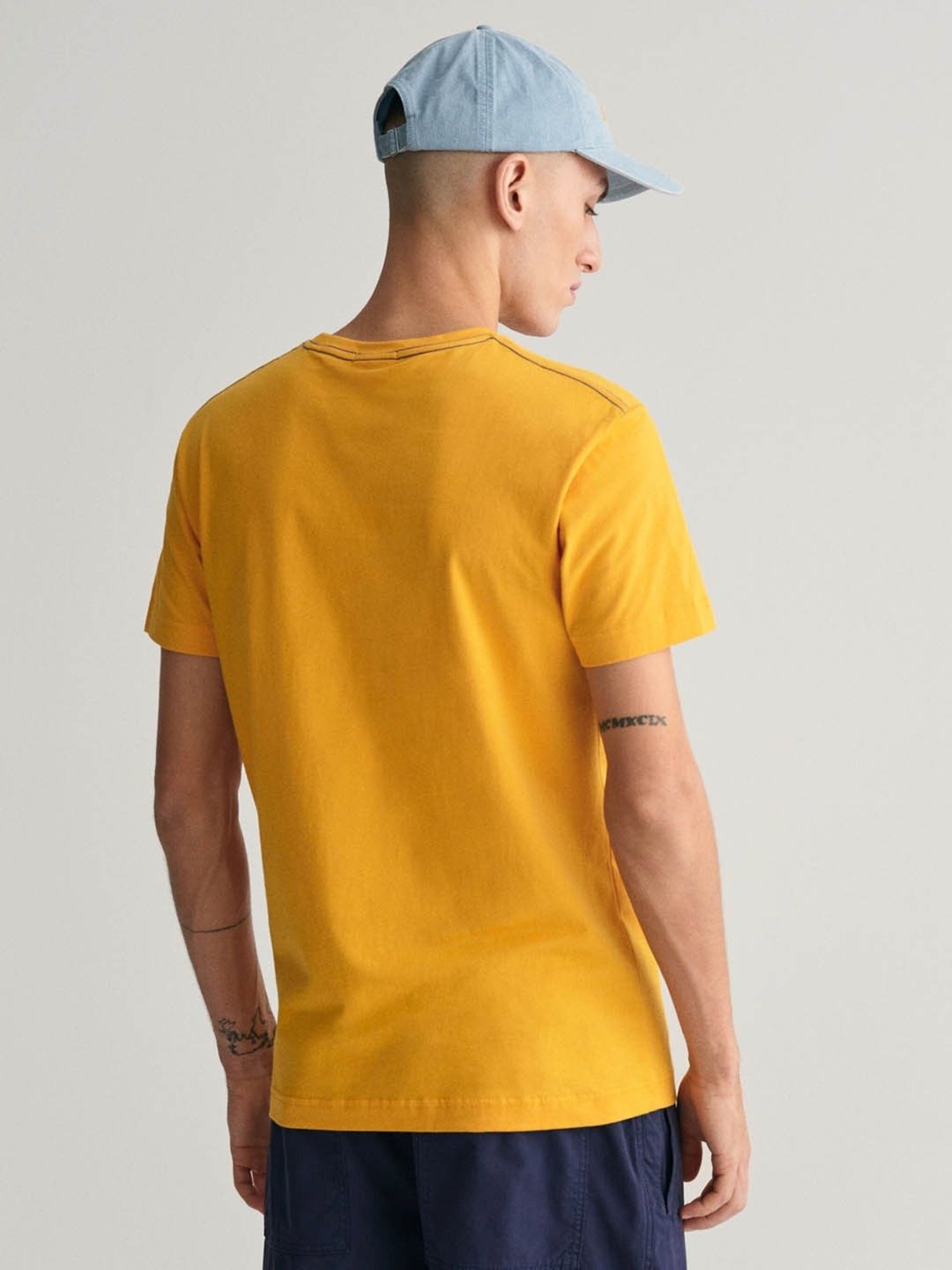 GANT Solid Round Neck Slim Fit T-Shirt