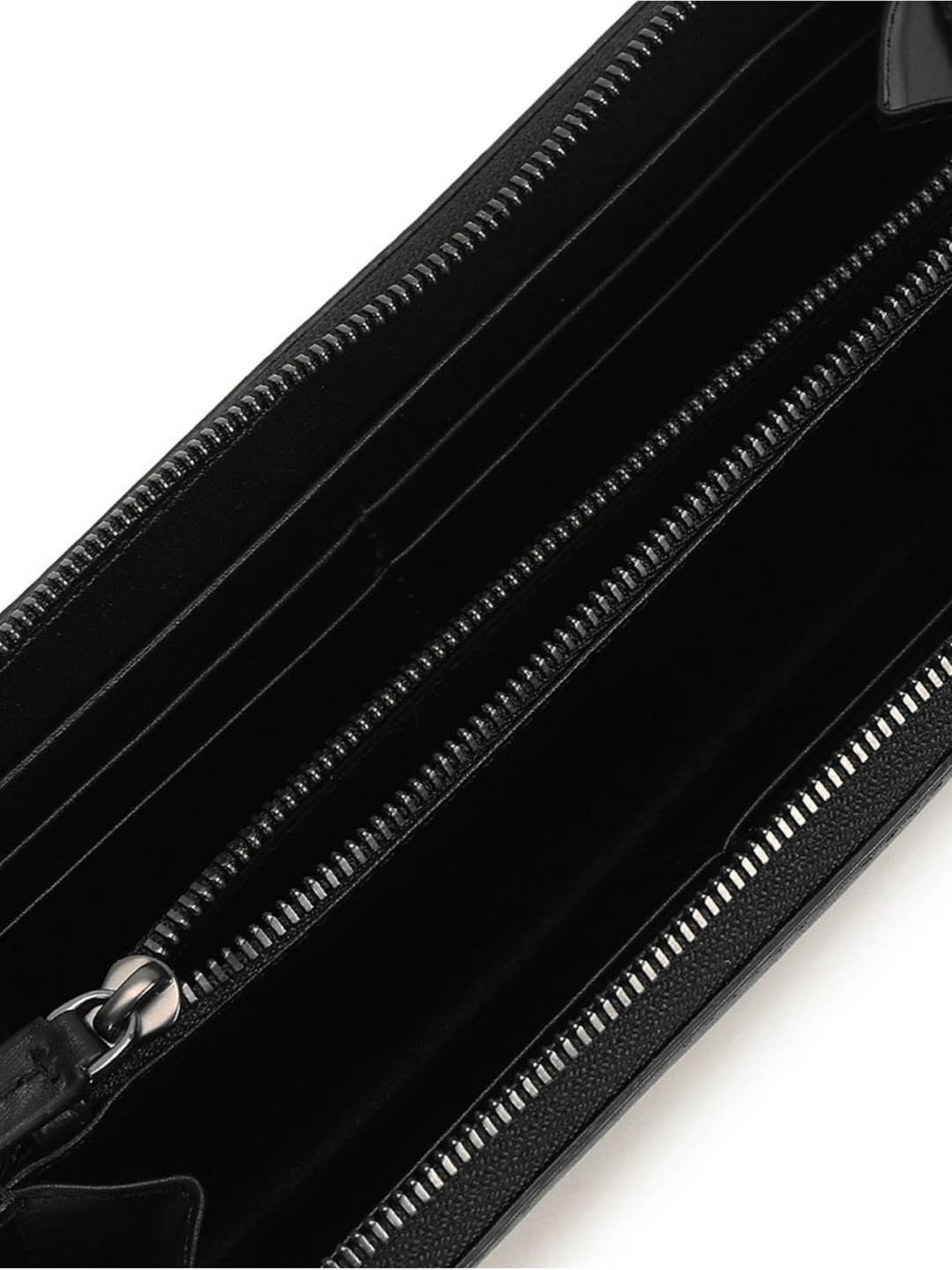 CALVIN KLEIN Black RFID Leather Zip Around Wallet