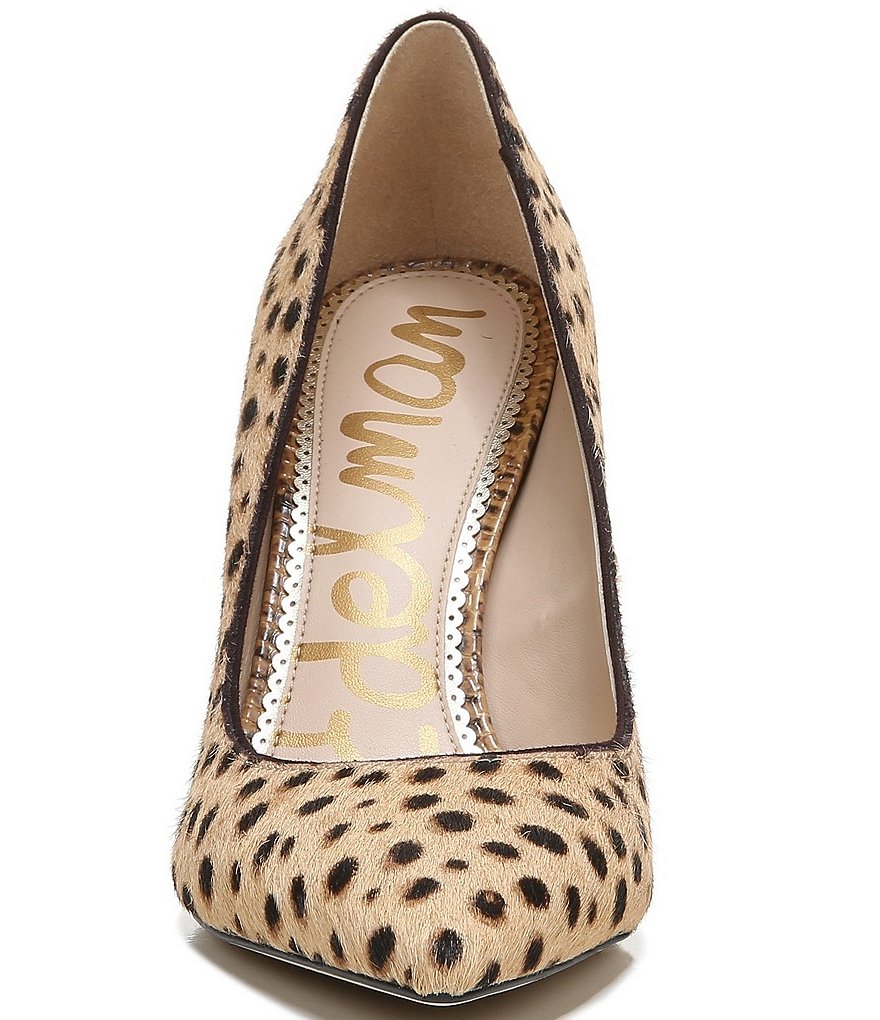 Sam Edelman Hazel Leopard Dotted Print Haircalf Pumps