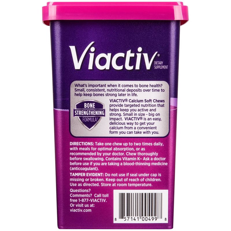 Viactiv Calcium Plus Vitamin D Soft Chews - Milk Chocolate - 100ct