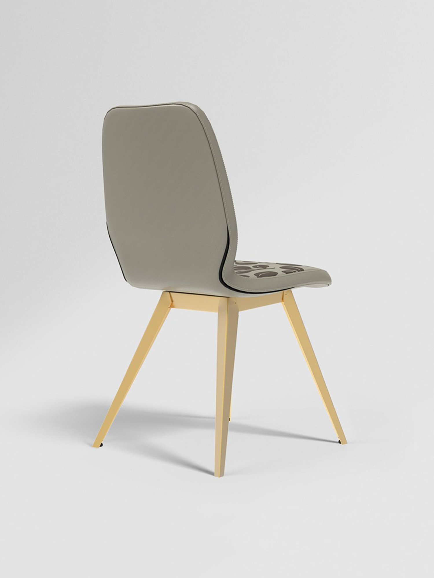 Durian Elanor Modern Brown & Beige Premium Leatherette Dining Chair