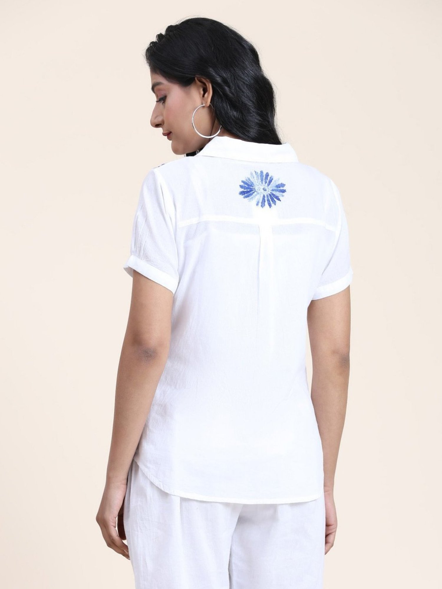 House Of Kari Hand Embroidery Chikankari Shirts