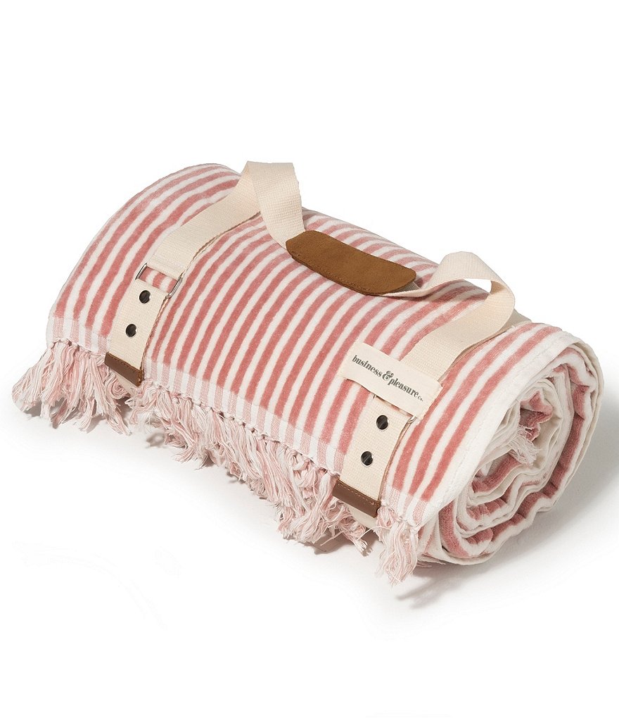 Studio D Outdoor Collection Gum Drop Stripe Terry Velour Beach Towel