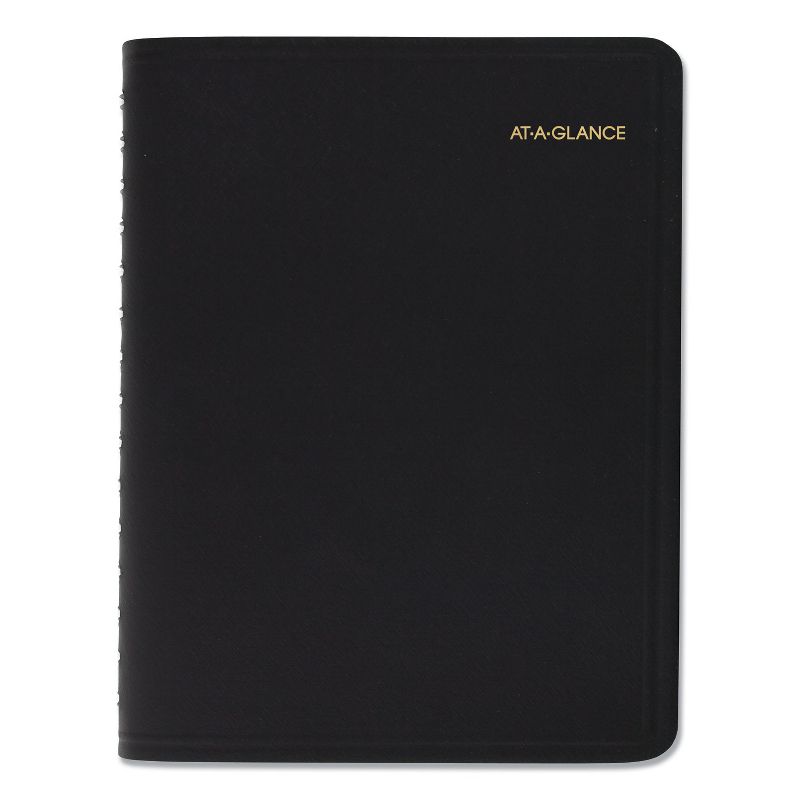 At-A-Glance 7082205 Four-Person Group Daily Appointment Book 8 x 10 7/8 Black 2020