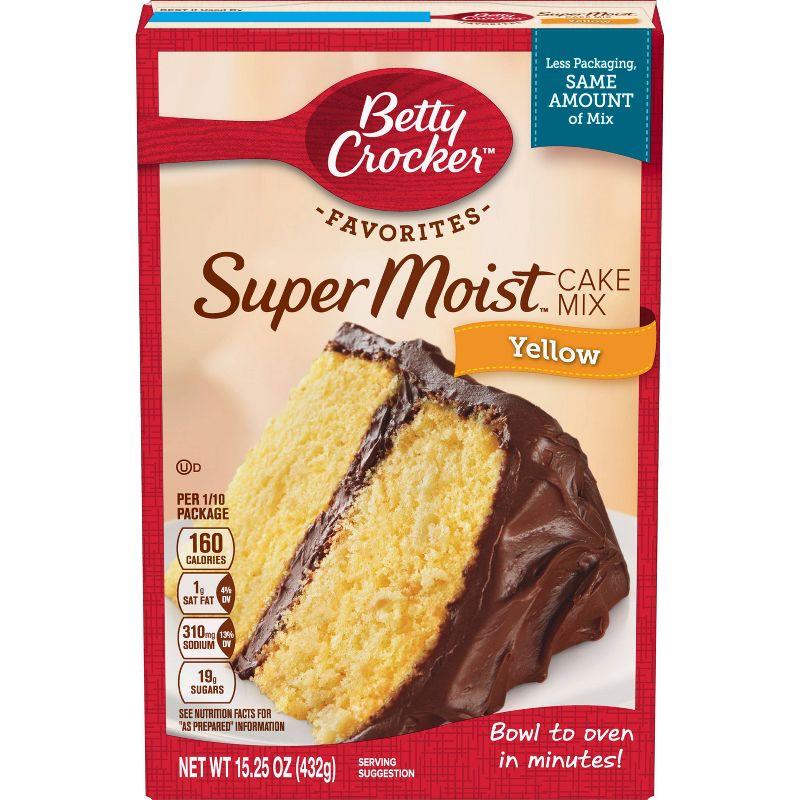 Betty Crocker Super Moist Yellow Mix - 15.25oz