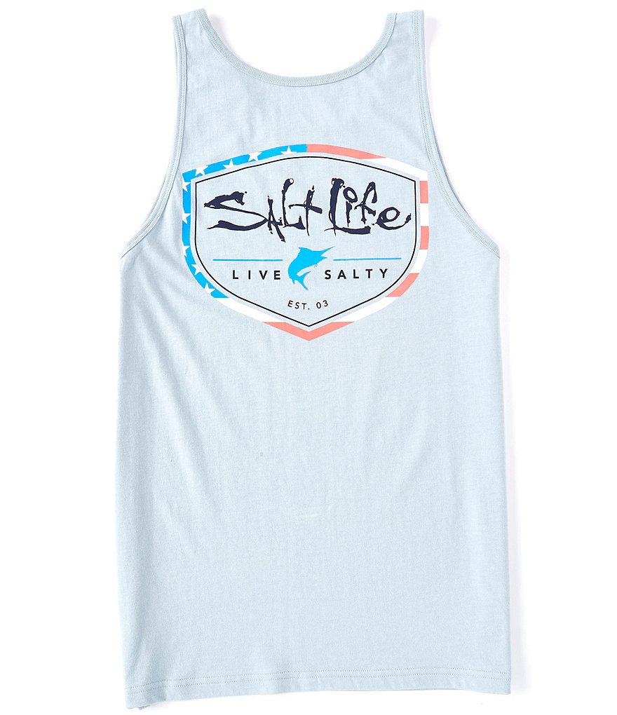 Salt Life Sleeveless Amerishield Graphic Tank Top