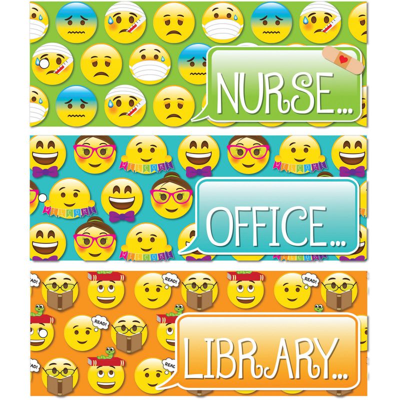 Ashley Emoji Design Decorative Hall Pass (ash-10697) (ash10697)
