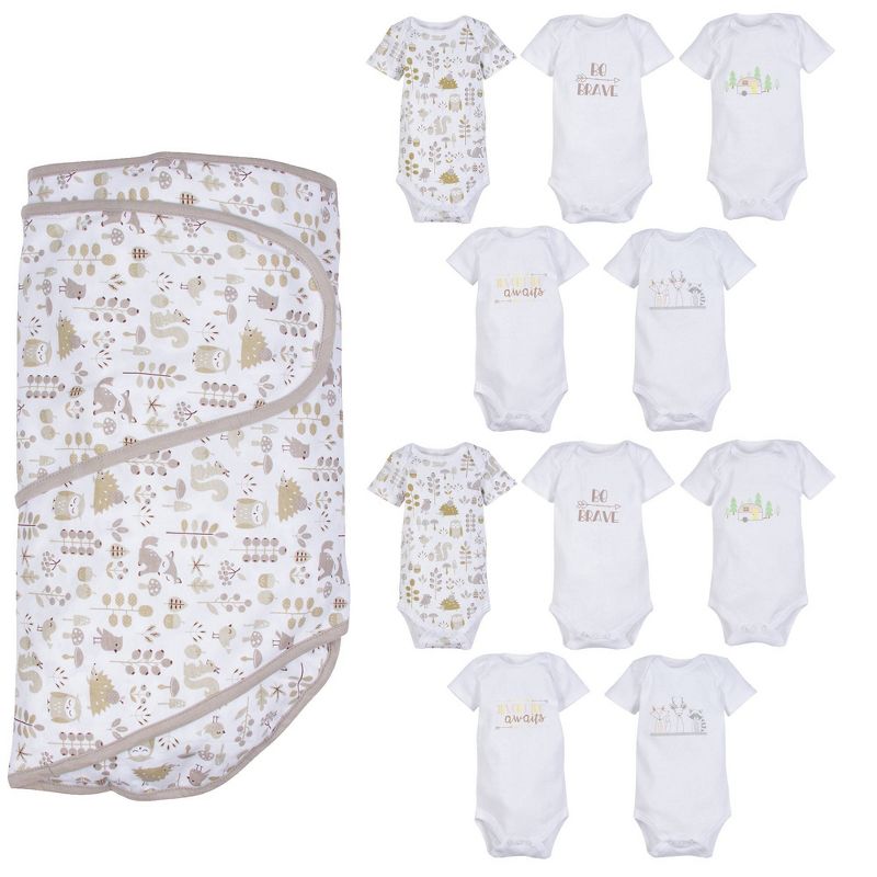 Miracle Blanket Bodysuit Set - Foxes 10pc