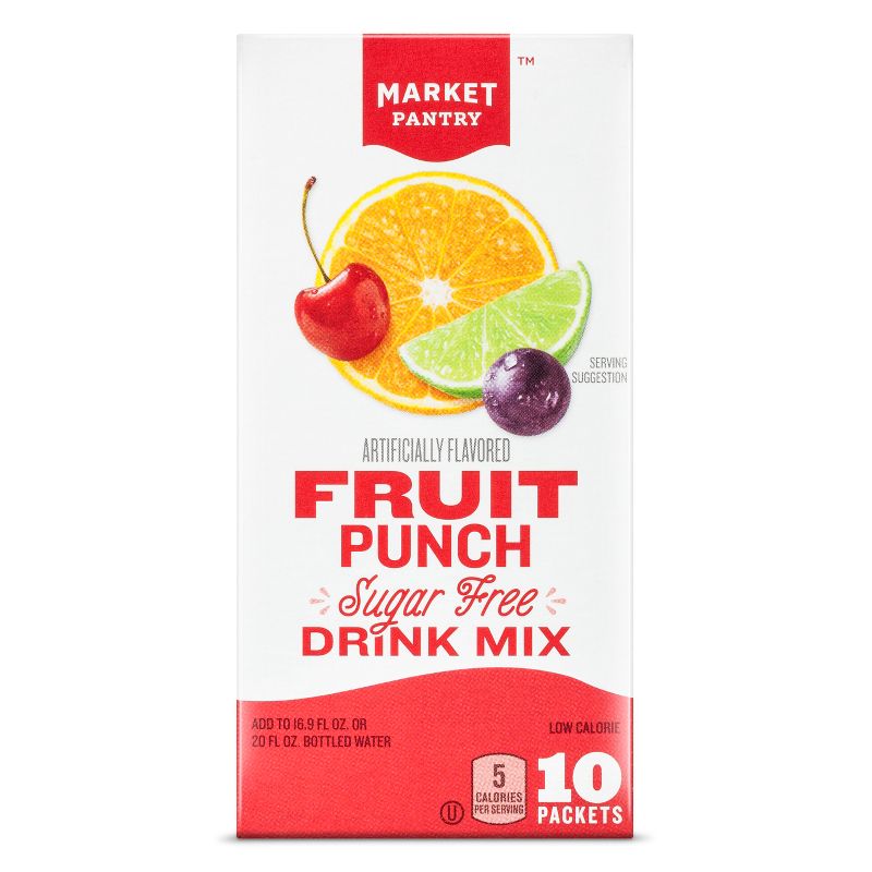 Sugar-Free Fruit Punch Drink Mix - 10ct - Market Pantry™