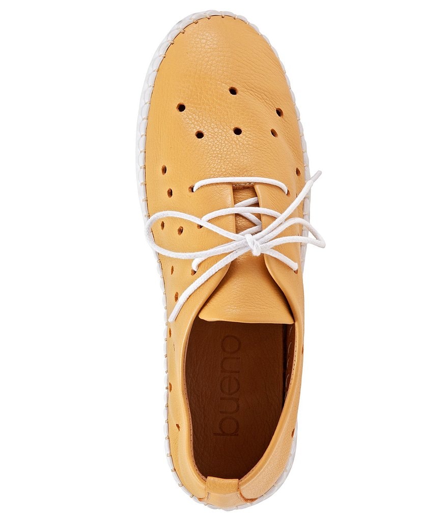 Bueno Dallas Perforated Leather Sneakers