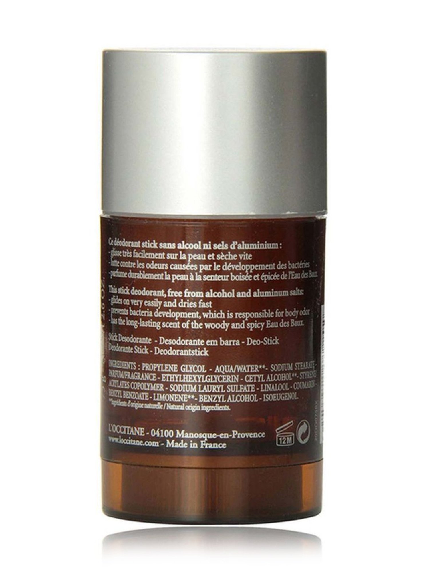 L'OCCITANE Eau De Cedrat Stick Deodorant for Men - 75 ml